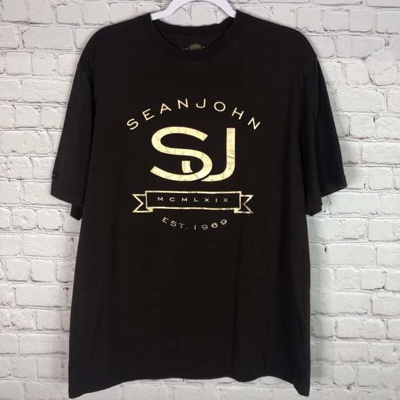 Sean John Other - Sean John Men's Brown Gold Short Sleeve T-shirt